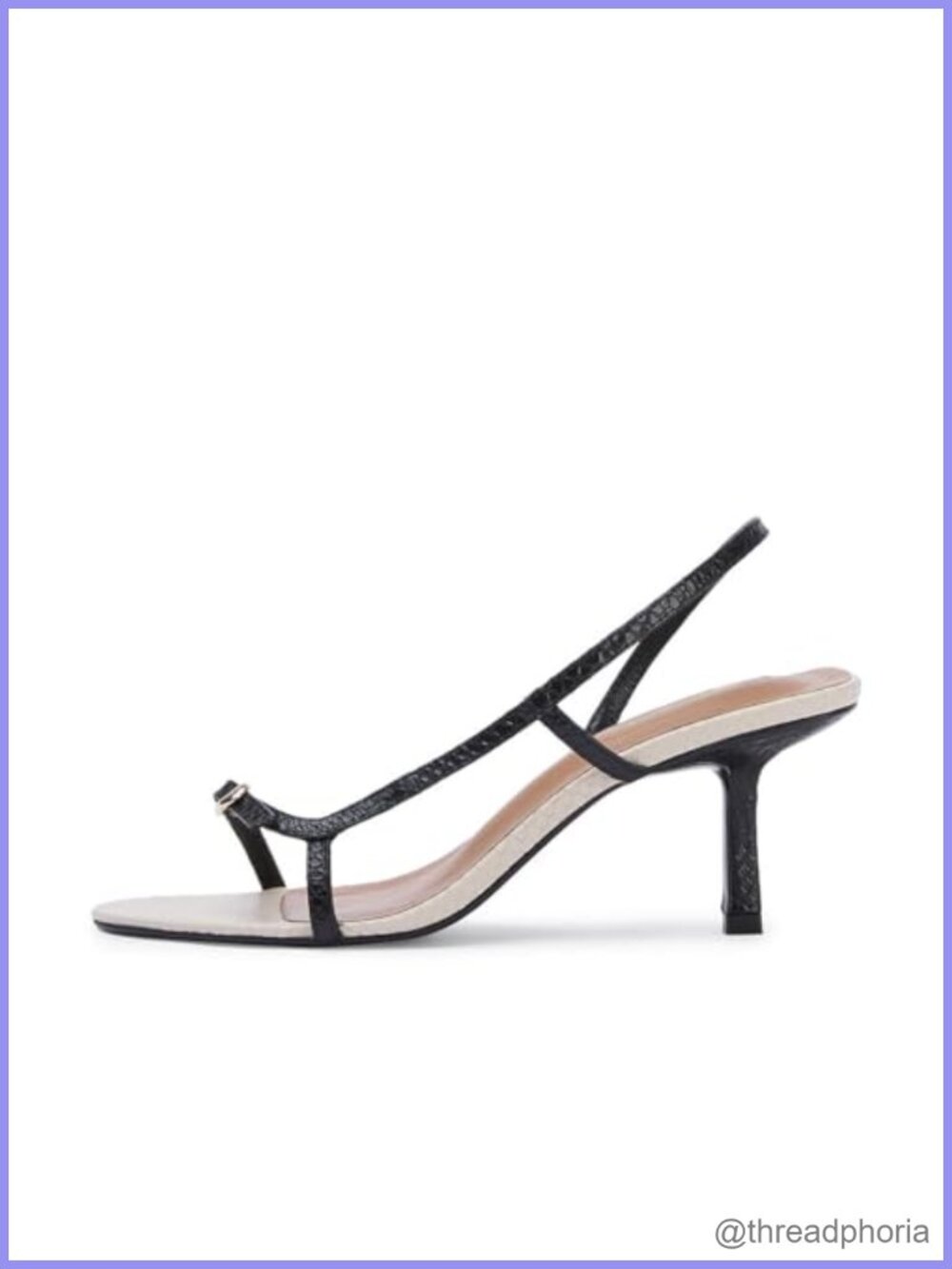 Women's Strappy Slingback Heeled Sandals Buckle Open Toe Stiletto Shoes